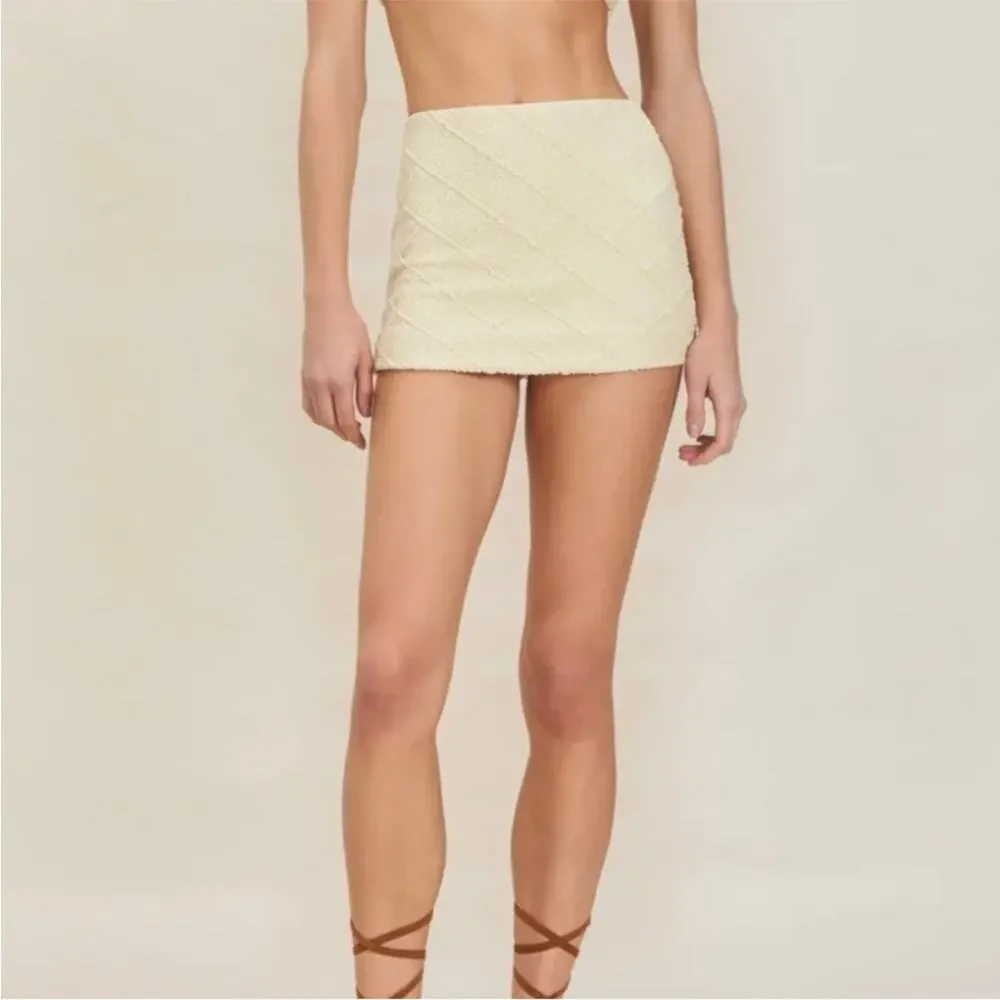 Devon Windsor Jasper Top Jace Mini Skirt Butter Texture Knit Matching Set Large